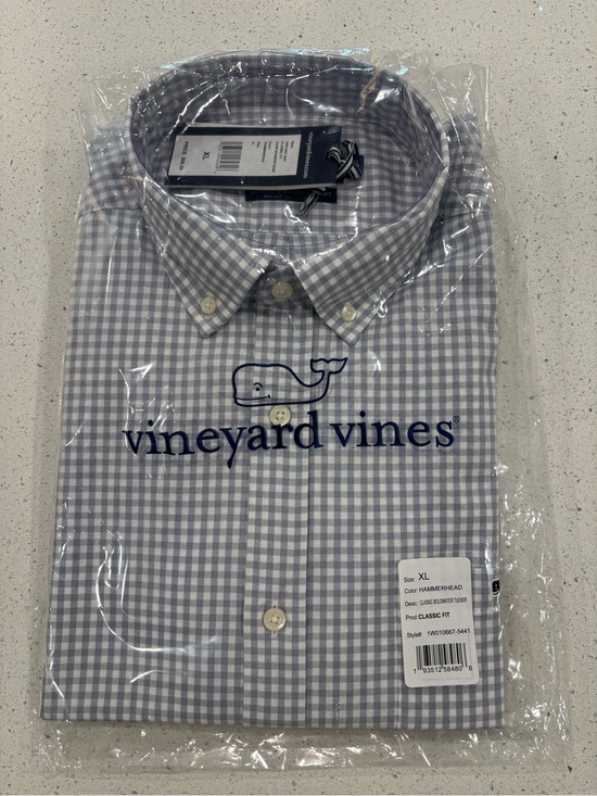 Vineyard Vines Other - Vineyard Vines Men's Light Blue Gingham Classic Fit Button-Down Shirt XL